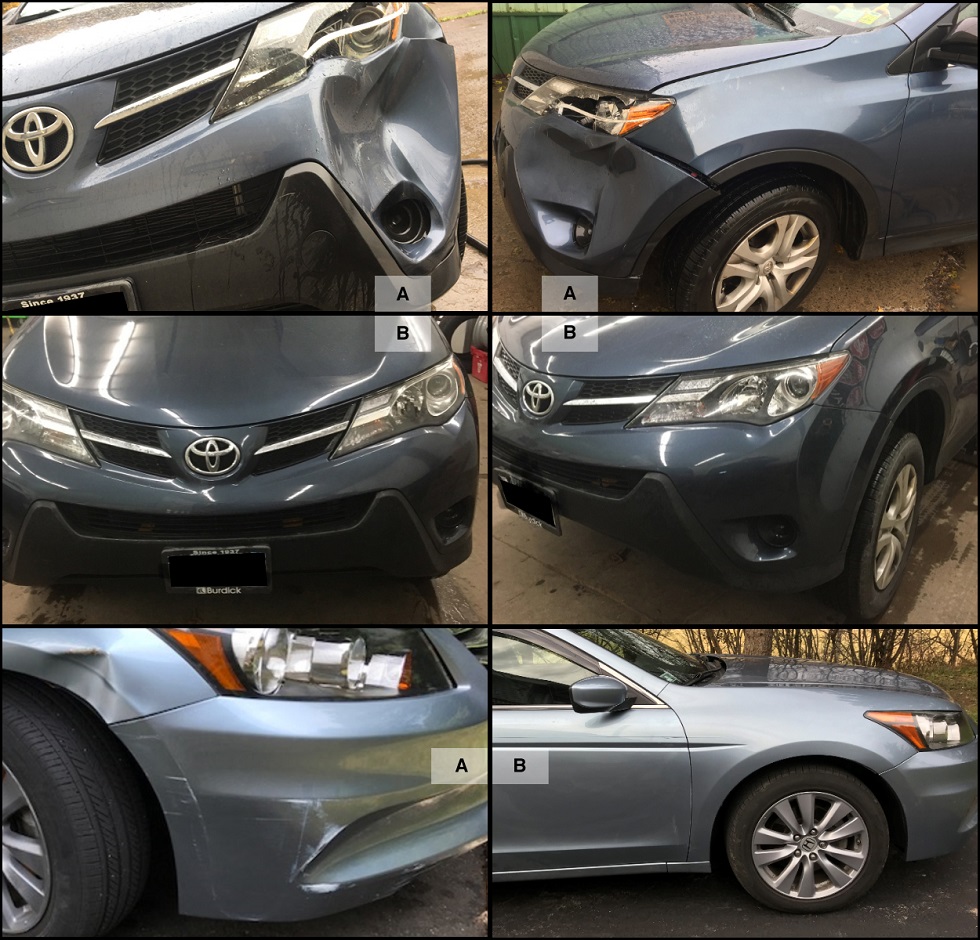 Collision repair before and after